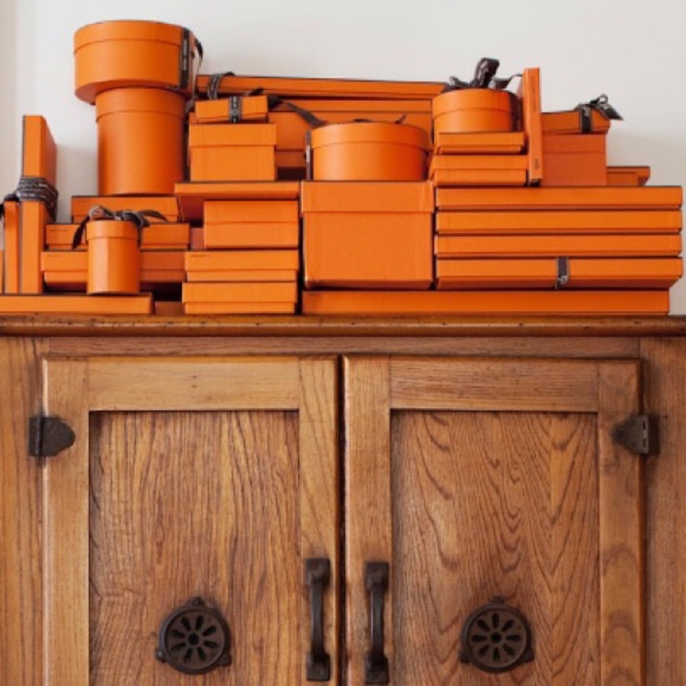 SOLD Collection of 59 Hermes Boxes/shopping bags